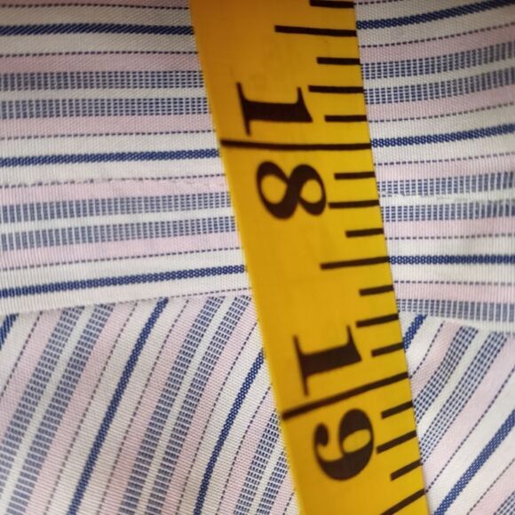 Kirkland Signature 16 1/2-36 Men's Dress ShirtNon-Iron100%Cotton Lslvs Button Up - Picture 3 of 10